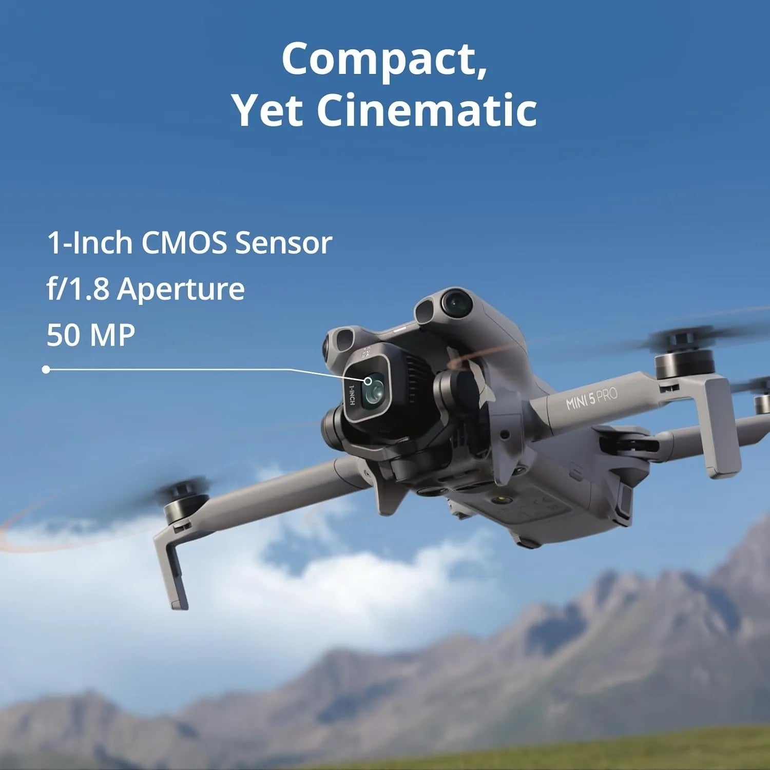 DJI Mini 5 Pro 4K Drone+Mini 5 Pro Intelligent Flight Battery Bundle, 1-Inch CMOS Camera, Omnidirectional Obstacle Sensing, Under 249g