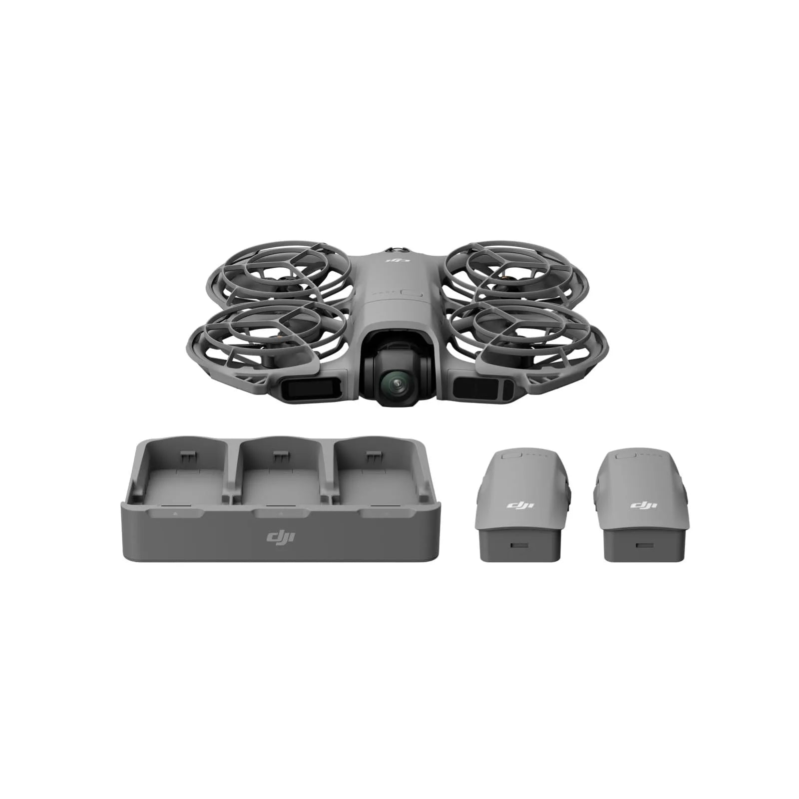 DJI Neo 2 Fly More Combo (Drone Only), 4K Drone With Camera, Foldable Mini Drone with Obstacle Avoidance, Palm Landing, Gesture Control, ActiveTrack Follow, 3 Batteries