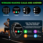 2026 Smart Watch Bluetooth Call 1.38" Full Touch Screen Fitness Tracker 100+ Sport Modes Heart Rate Sleep Monitor Waterproof Smartwatch for Men Women Android iOS