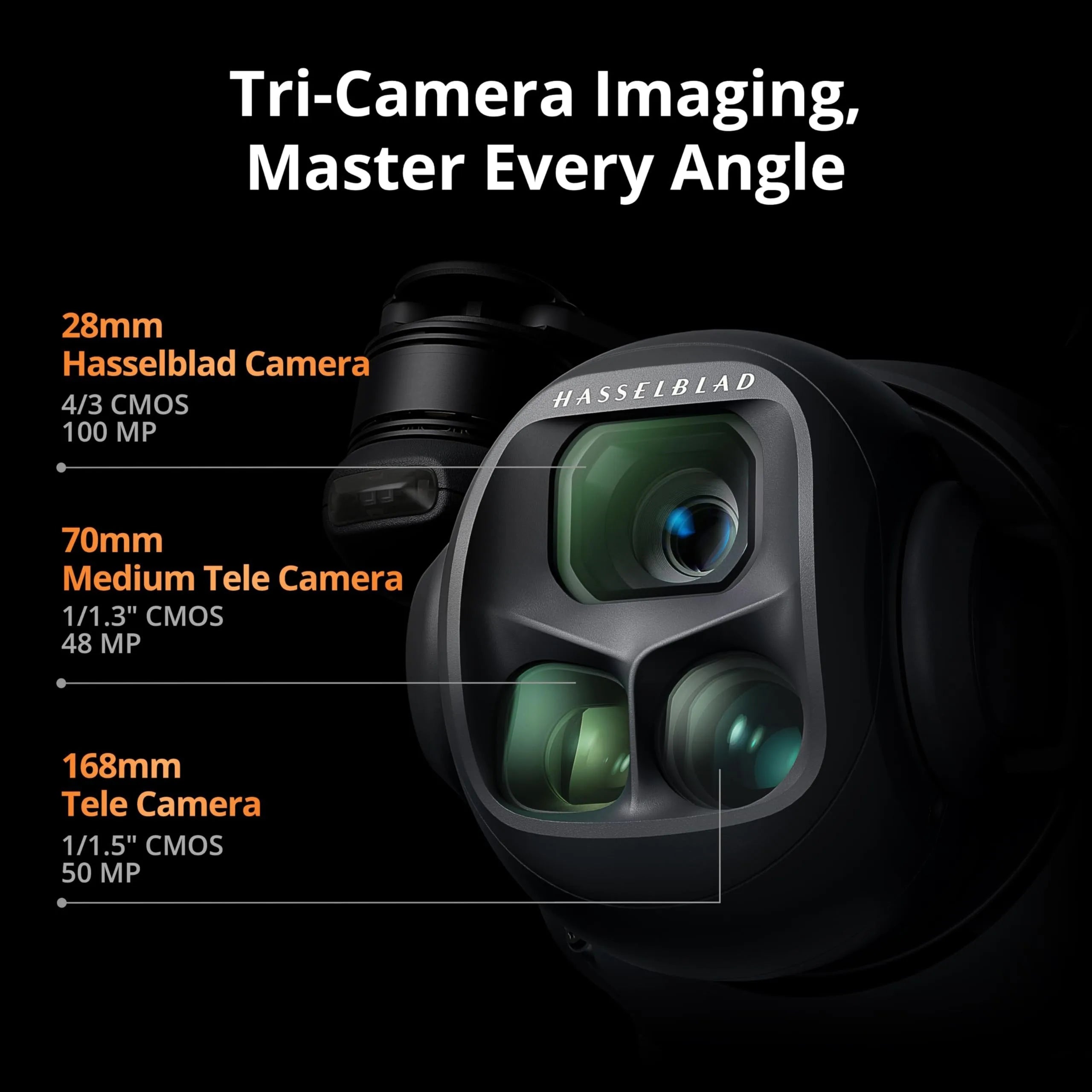 DJI Mavic 4 Pro 512GB Creator Combo with RC Pro 2, Flagship Tri-Camera Drone with 100MP 4/3 CMOS Hasselblad Camera, 51-Min Max Flight Time, Three Batteries, Charging Hub, Professional, Gray