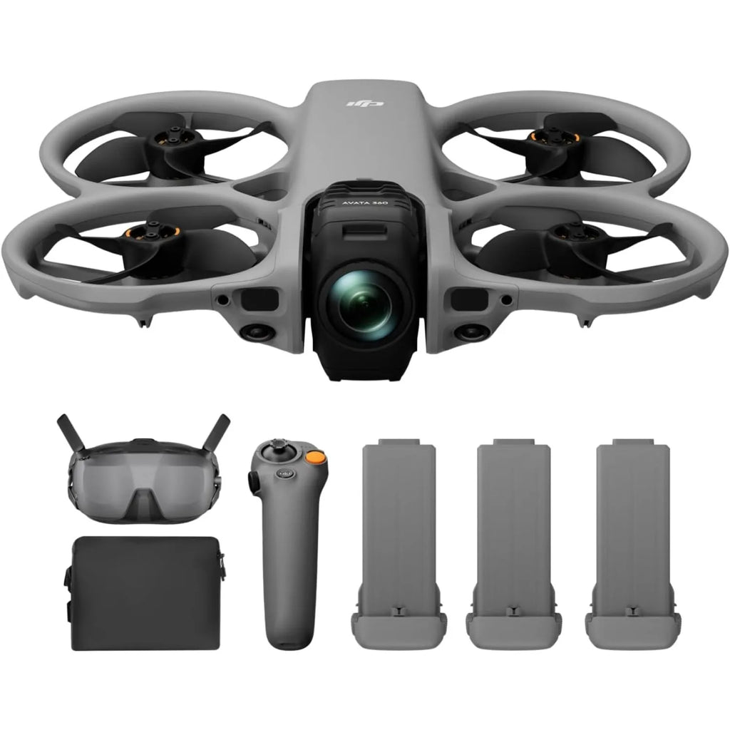 DJI Avata 360 Motion Fly More Combo, 360° Drone With 1-Inch 8K 360° Imaging, 360° Camera Drone With Propeller Guard. Includes Goggles N3 and RC Motion 3 for Intuitive Motion Control and Easy ACRO