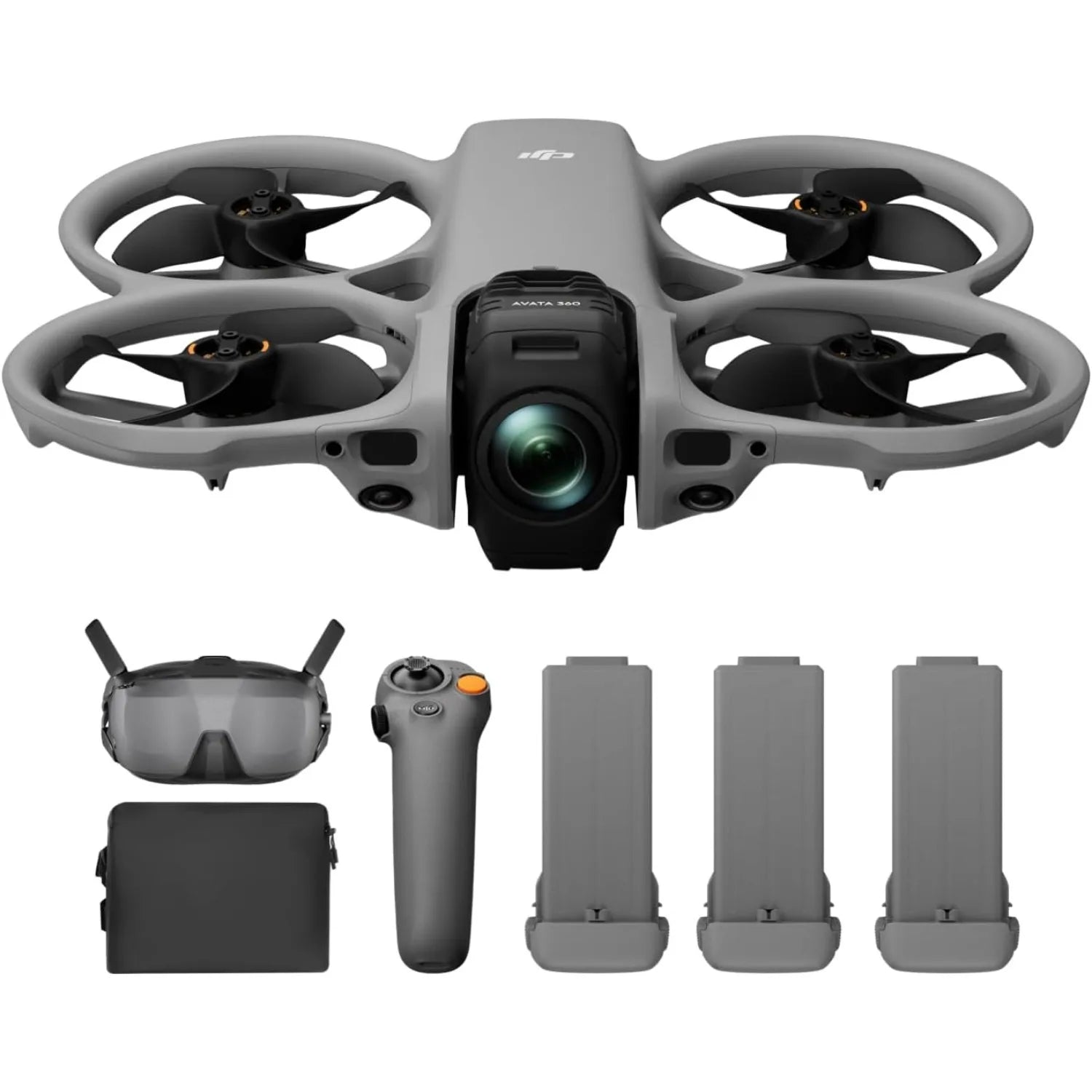 DJI Avata 360 Motion Fly More Combo, 360° Drone With 1-Inch 8K 360° Imaging, 360° Camera Drone With Propeller Guard. Includes Goggles N3 and RC Motion 3 for Intuitive Motion Control and Easy ACRO
