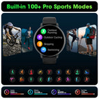 2026 Smart Watch Bluetooth Call 1.38" Full Touch Screen Fitness Tracker 100+ Sport Modes Heart Rate Sleep Monitor Waterproof Smartwatch for Men Women Android iOS
