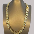 12mm Cuban Chains Necklace Hip Hop Heavy Link Chain Men's Fashion Jewelry