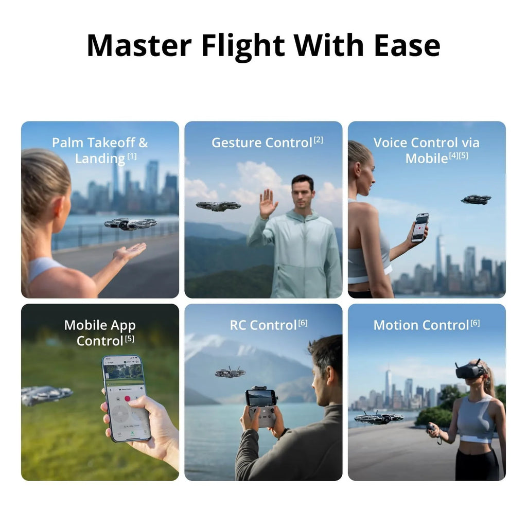DJI Neo 2 Fly More Combo (Drone Only), 4K Drone With Camera, Foldable Mini Drone with Obstacle Avoidance, Palm Landing, Gesture Control, ActiveTrack Follow, 3 Batteries