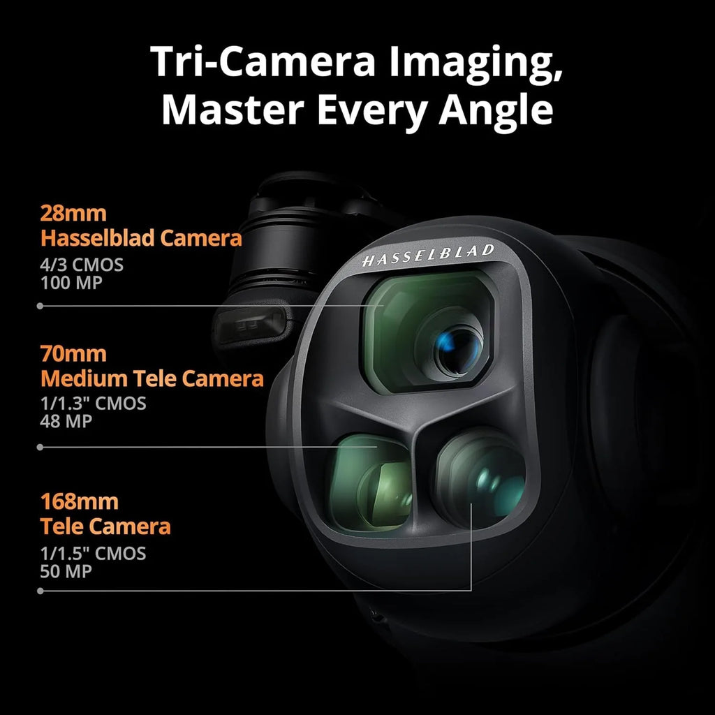 DJI Mavic 4 Pro Fly More Combo( RC 2), Flagship Tri-Camera Drone with 100MP 4/3 CMOS Hasselblad Camera, for Professionals, 30km/18.6mi Video Transmission, 51-Min Max Flight Time