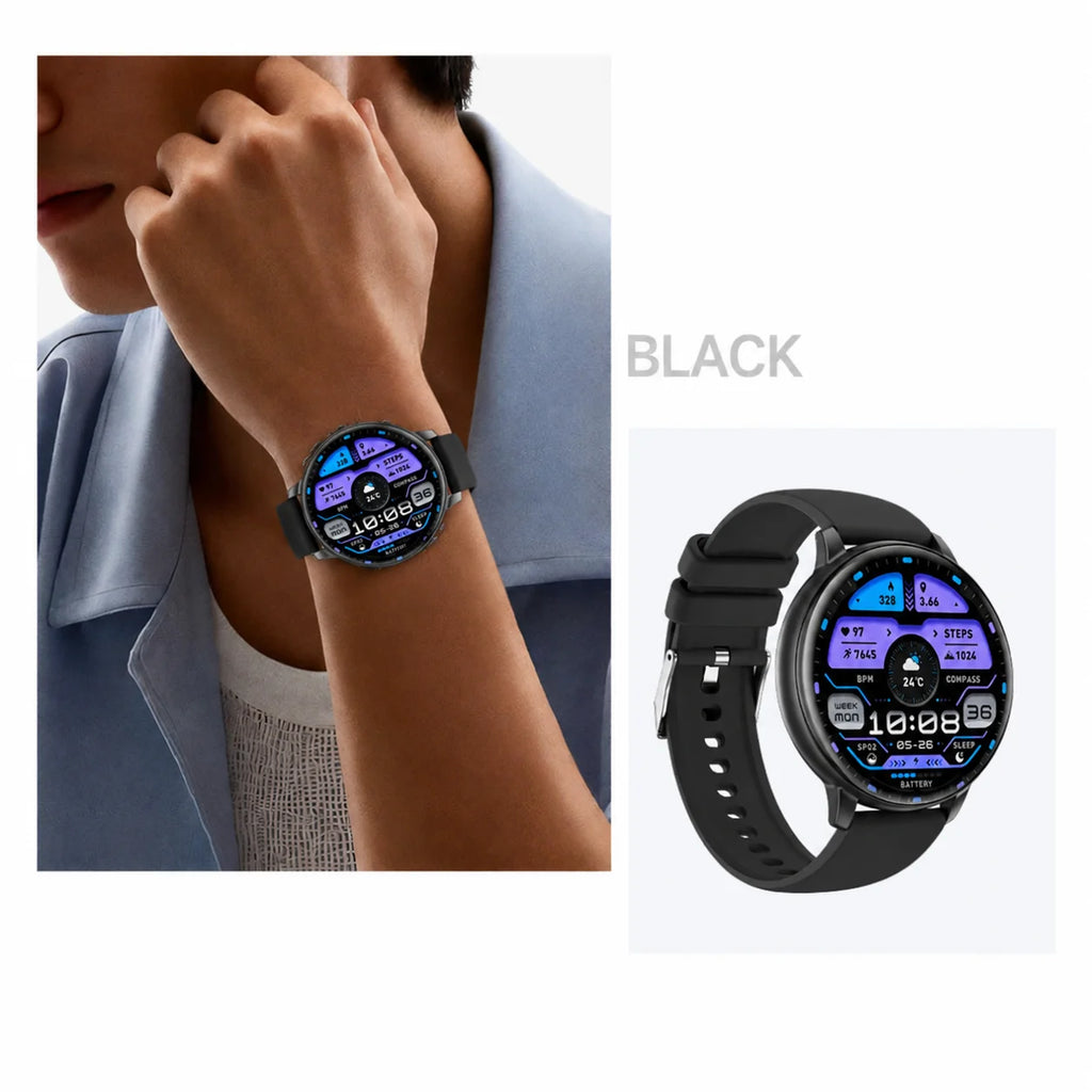 2026 Smart Watch Bluetooth Call 1.38" Full Touch Screen Fitness Tracker 100+ Sport Modes Heart Rate Sleep Monitor Waterproof Smartwatch for Men Women Android iOS
