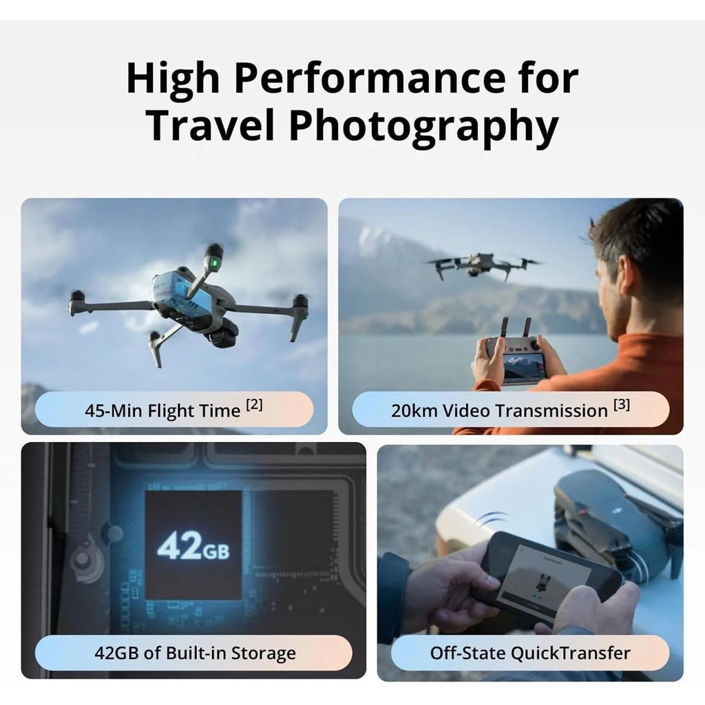 DJI Air 3S Fly More Combo (RC 2 Screen Remote Controller), Drone with 1" CMOS Wide-Angle & Medium Tele Camera for Adults, 4K/60fps, Omnidirectional Sensing & 3 Batteries for Extended Flight Time