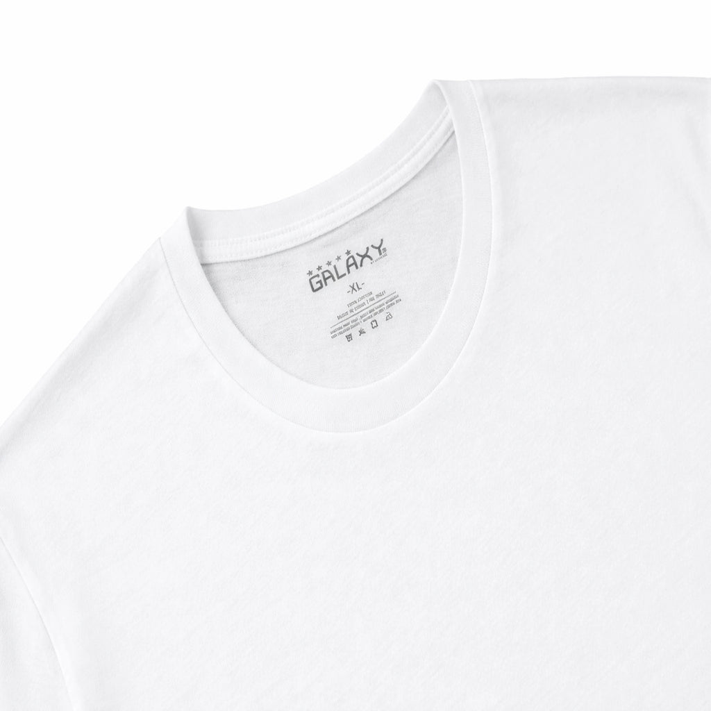 3-Pack Men's Classic Short Sleeve Crew Neck 100% Cotton Undershirts (S to 3XL)