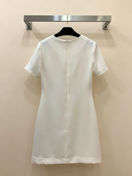 2026 New Style Womens White Dress Size M L Slim Slimming and High Grade Code 016