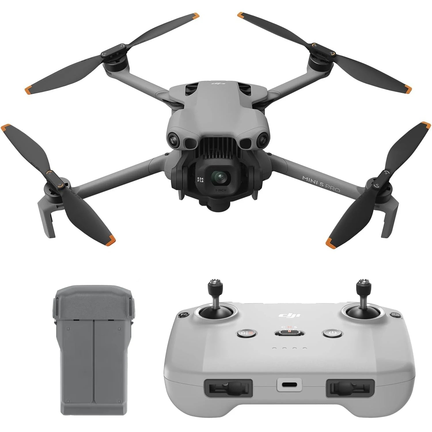 DJI Mini 5 Pro 4K Drone+Mini 5 Pro Intelligent Flight Battery Bundle, 1-Inch CMOS Camera, Omnidirectional Obstacle Sensing, Under 249g