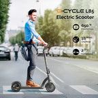 Electric Scooter G-CYCLE  L85 650W Motor 30km Long Range 8.5'' Air Tires Rear Suspension Dual Braking System Foldable