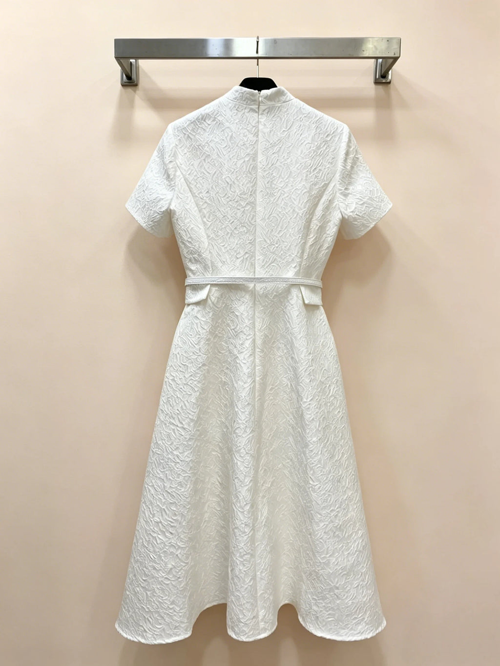 2026 New Style Womens White Waist Fitted Dress Size M L Gentle And Versatile Code 011