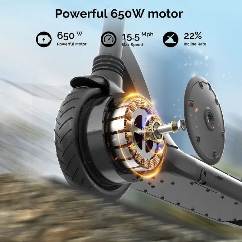 Electric Scooter G-CYCLE  L85 650W Motor 30km Long Range 8.5'' Air Tires Rear Suspension Dual Braking System Foldable