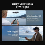 DJI Avata 360 Fly More Combo (RC 2), 360° Drone With 1-Inch 8K 360° Imaging for FPV & Aerial Filming, 360° Camera Drone With Propeller Guard. Includes RC 2 for Precise Control and Three Batteries