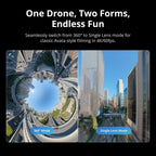 DJI Avata 360 Motion Fly More Combo, 360° Drone With 1-Inch 8K 360° Imaging, 360° Camera Drone With Propeller Guard. Includes Goggles N3 and RC Motion 3 for Intuitive Motion Control and Easy ACRO