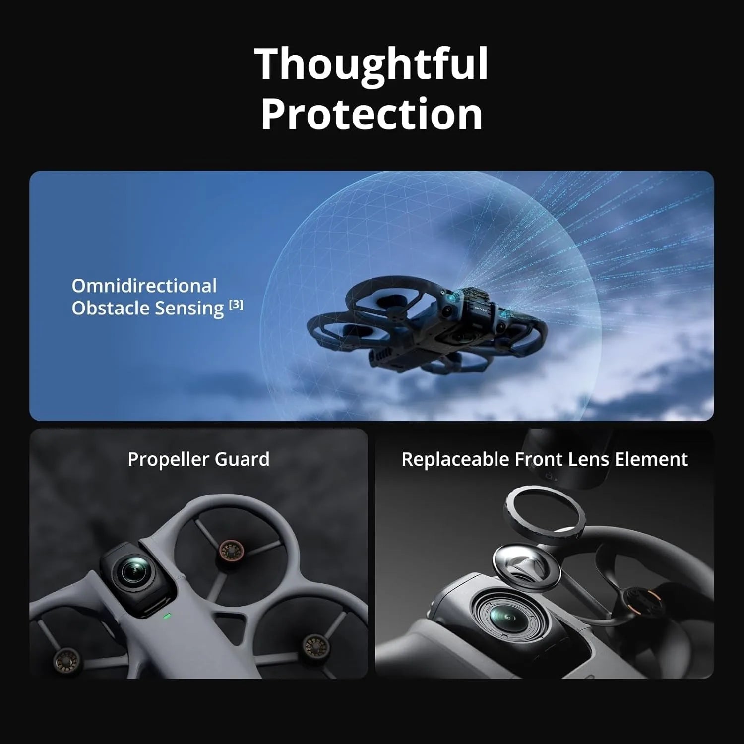 DJI Avata 360 Fly More Combo (RC 2), 360° Drone With 1-Inch 8K 360° Imaging for FPV & Aerial Filming, 360° Camera Drone With Propeller Guard. Includes RC 2 for Precise Control and Three Batteries