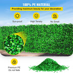 SucceBuy Artificial Plant Wall Decoration Boxwood Hedge Wall Panel Home Decor Fake Grass Backdrop Wall Privacy Hedge Screen