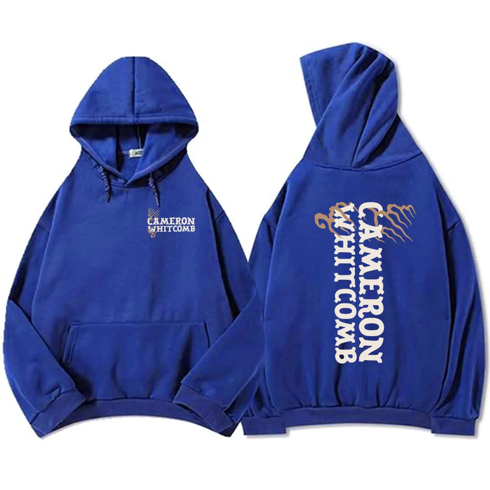 CAMERON WHITCOMB Logo Hoodies Fleece Long Sleeve Hooded Sweatshirt Graphic Merch Unisex Streetwear Loose Casual Men/Women Hoodie
