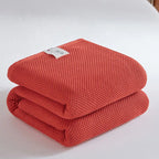 Solid Cotton Blanket for Bed Waffle Plaid Bedspread for Single Queen King Bed Sofa Blankets Throw Sofa Cover Sheet Summer Quilt