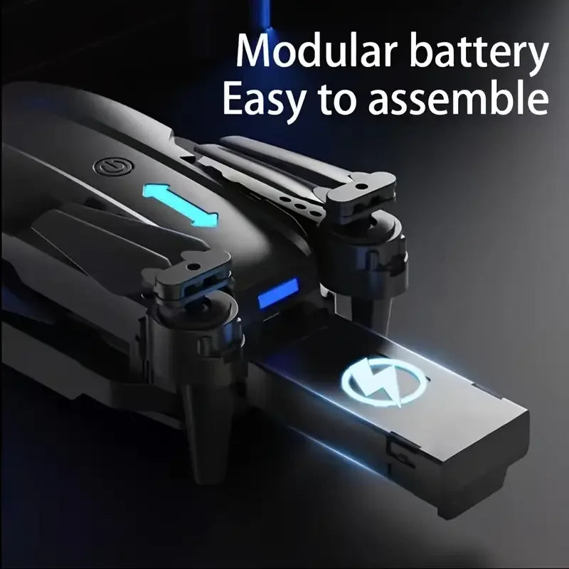 E88 Pro MAX Drone Offers Optional Screen Remote Control / Regular Remote Control / 3PS Battery, Dual Cameras, Two Batteries, Brushless Motor, Obstacle Avoidance Function, Foldable Quadcopter. LED Lights. Ideal Gift. Suitable