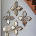 4PCS Boho Tear-Shaped Decorative Wall Mirrors, Acrylic Modern Mirror Wall Art, Bedroom, Office, Bedroom & Living Room Ornament