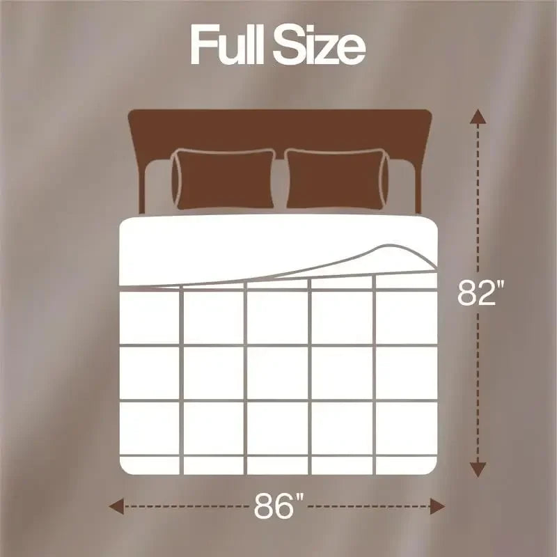 Bedding Full Comforter Duvet Insert, Quilted White Comforter with Corner Tabs, Box Stitched Down Alternative Comforters Full Size 82 x 86 inches
