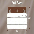 Bedding Full Comforter Duvet Insert, Quilted White Comforter with Corner Tabs, Box Stitched Down Alternative Comforters Full Size 82 x 86 inches