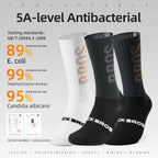 ROCKBROS Cycling Aero Socks Lightweight Elastic Breathable Socks Non-slip Shock Absorption Odorless Anti-bacterial Cycling Socks