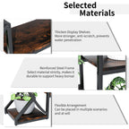 Half-Moon Shape Plant Stand Bookshelf, Multiiter Ladder, Garden Flower Rack for Home Patio Garden , Industrial Style