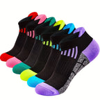 6 Pairs Spring/Summer Ladies' Athletic Socks, Airy & Sweat-Absorbing Low-Cut Socks, Everyday Socks, Ideal Present Option