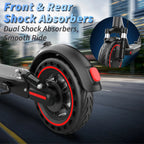 8.5inch Solid Tire Electric Scooter 10.5Ah Powerful Battery 19mph APP Smart Control Scooter 23miles Max Range Double shock absorption for Adult