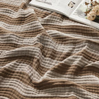 100% Cotton Muslin Blanket Breathable & Lightweight for Couch Bed, Holiday Gift, Machine Washable Cooling Summer Blanket for Hot Sleepers Multipurpose for Picnic Trip Gift for Mom