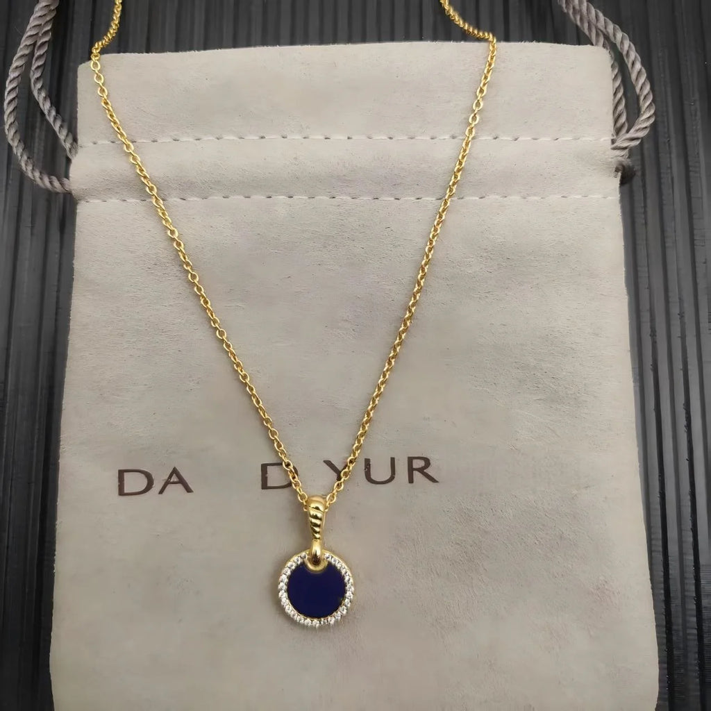 2025 New High-Quality Christmas Elegant and Simple Gold-Plated Round Bracelets and Necklaces Set - Valentine's Day Gift