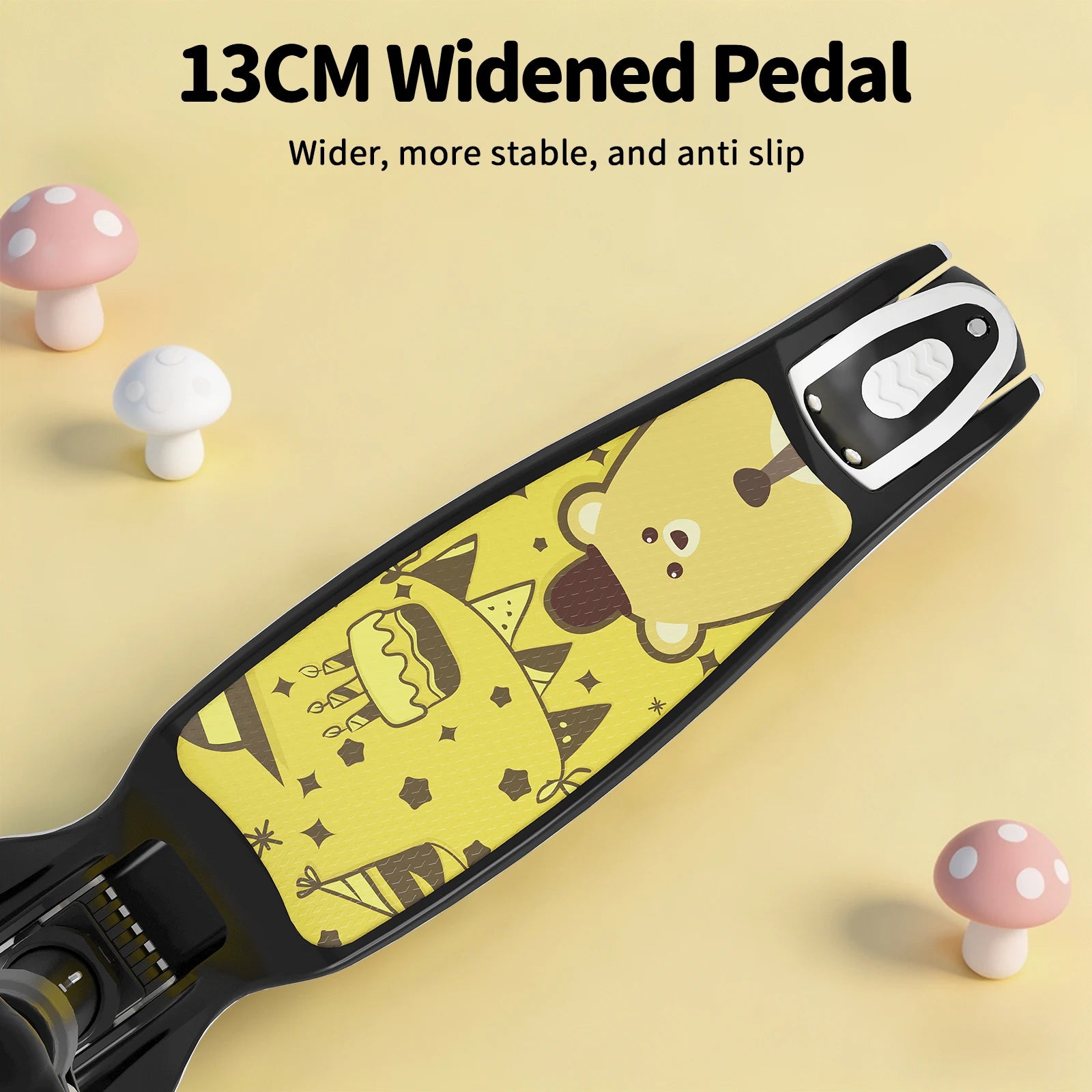 SIMATE 3-Wheel Kids Kick Scooter Ages 3-12, LED Light Wheels, 3 Adjustable Heights, Wide Anti-Slip Deck, Max Load 110 Lbs
