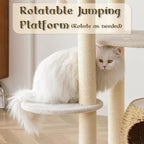 Indoor Cat Tree for Kittens, Natural Sisal, Hand - Woven Condo, 39\