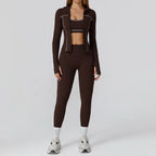 Yoga Clothes Set 2/3PCS Sportswear Gym Outfits Women Sports Set High Waist Leggings Fitness Suit Running Bra Workout Tracksuit