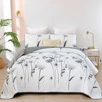 3 Pieces  Yellow Flower Quilt Set Twin Full Queen King Size, Paisley Patchwork Plaid Bedspread Bedding Sets  Coverlet Set.