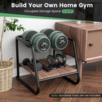 Adjustable 4-in-1 Free Weight Set: Dumbbells, Barbells, Kettlebells, Push-up Stands for Home Gym Workout