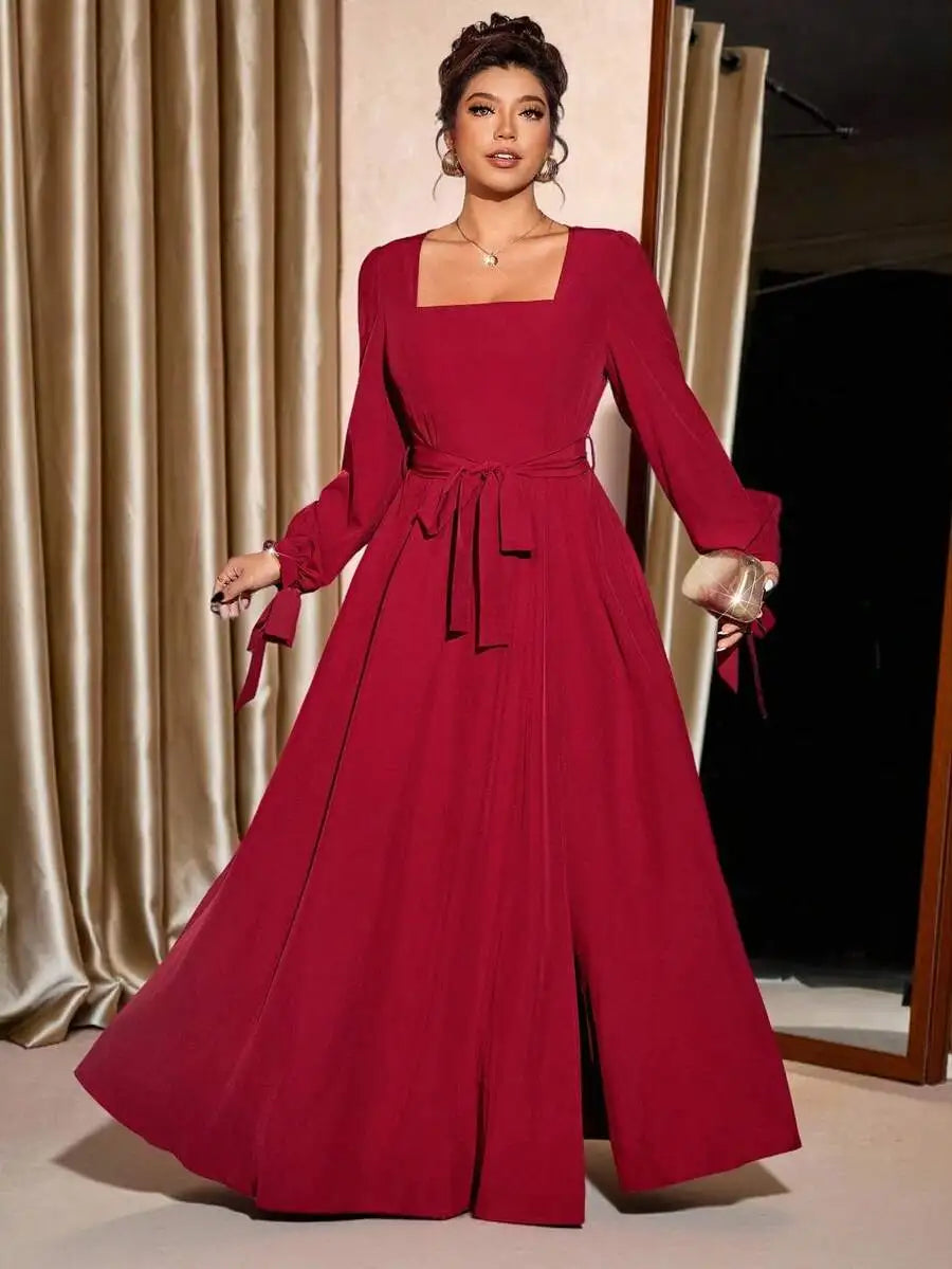 Plus Size Women Fall Dress For Christmas Halloween Occasion