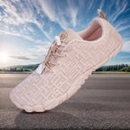 Unisex Water Shoes Barefoot Beach Shoes Breathable Gym Sneakers for Water Sports (Apricot 39)