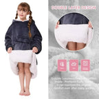 Wearable Blanket Hoodie,Oversized Blanket Sweatshirt with Sherpa Teen Girl Gifts for,Youth, Boys, Girls, 8-15 Year Old Girl Boy