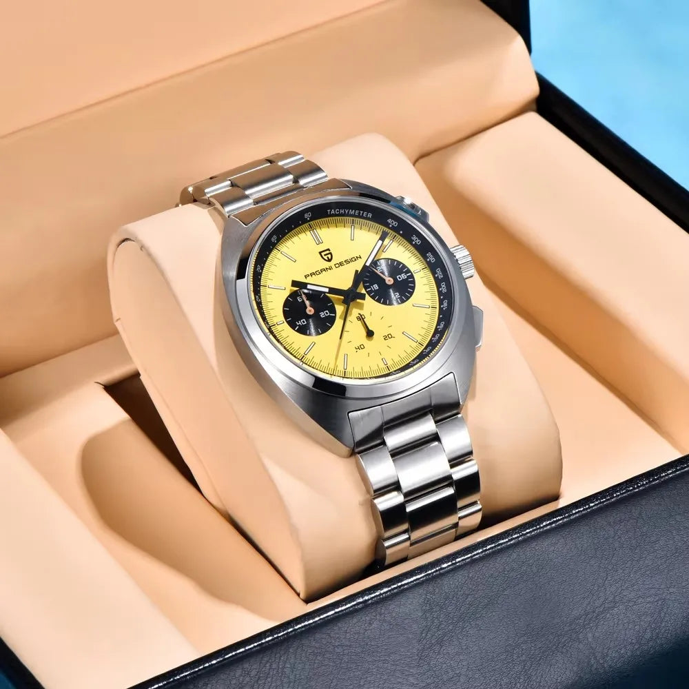 2026 New PAGANI DESIGN Panda Men's Watches Quartz Wristwatches Chronograph Luxury Watch For Men AR Sapphire Luminous Waterproof
