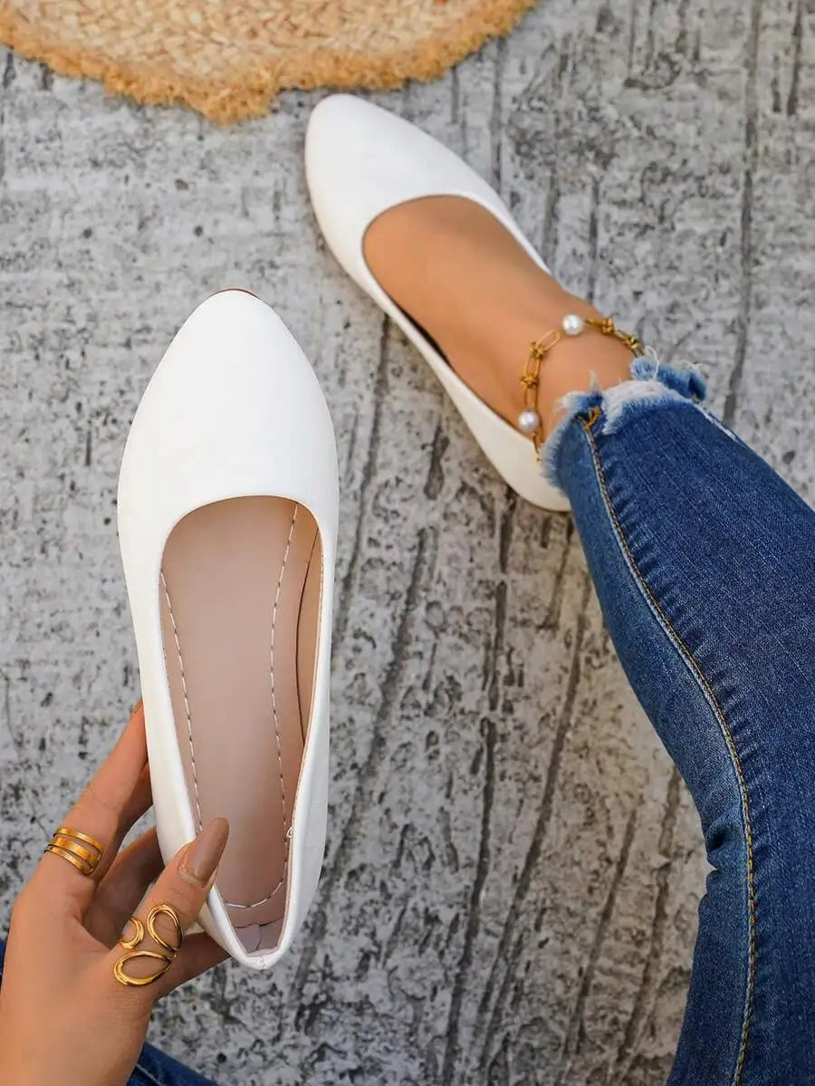 Womens Elegant Bow Flat Loafers, Spring Autumn Comfortable Casual Office Shoes