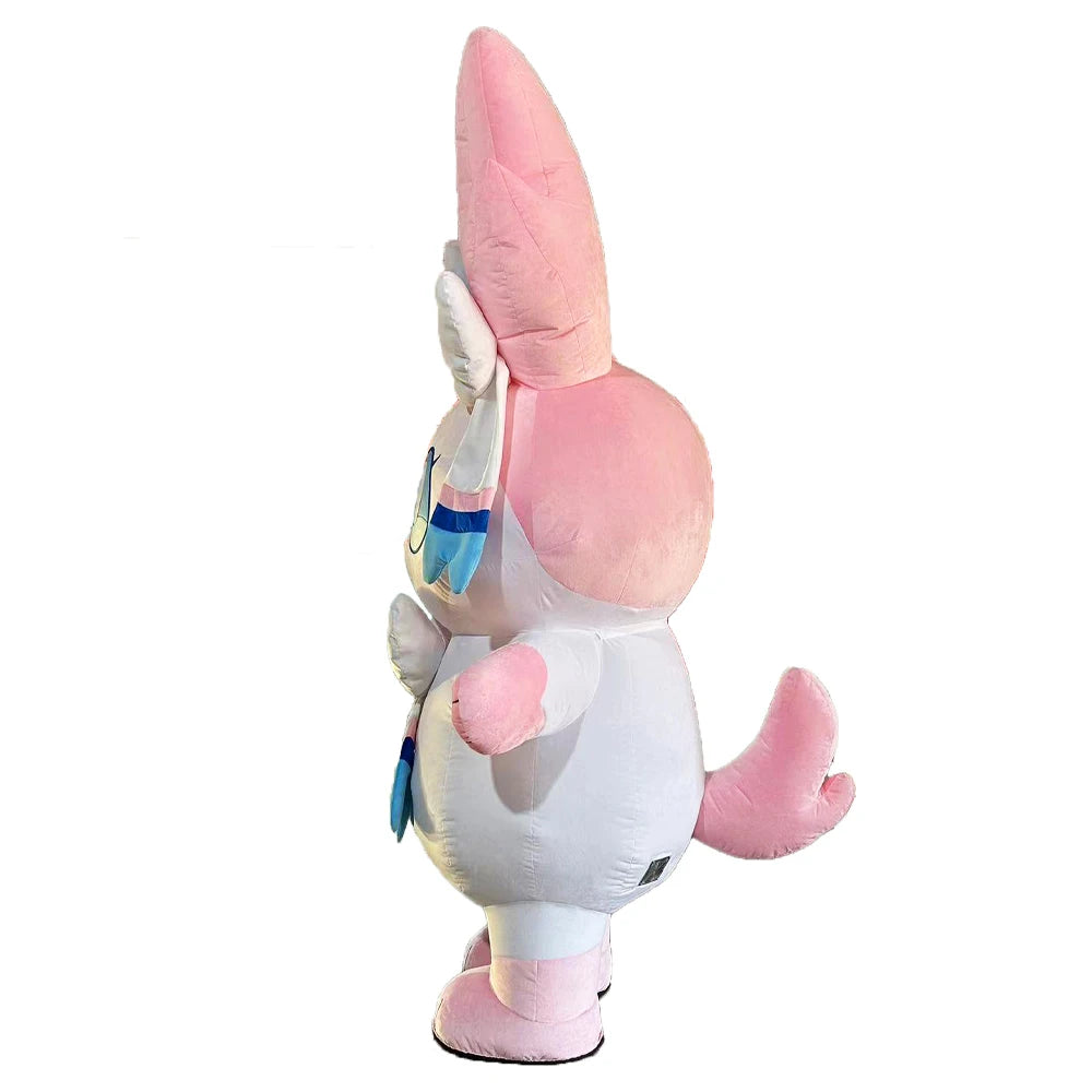 2.2M Cute Rabbit Inflatable Costume Mascot Parade Adult Character Cosplay Birthday Opening Ceremony Party Event Plush Set