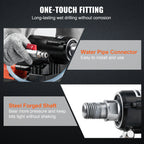 SucceBuy 3200W 750RPM Wet/Dry Diamond Core Drill Machine Concrete Drill Rig Stand Industrial Wet Electric Core Drilling Machine