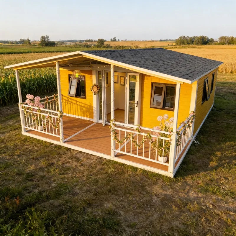 Durable 20ft Detachable Shipping Container House Luxury Prefabricated Living Accommodation Easy Setup Modular Tiny Home Kit