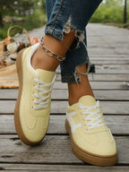 Plain Lace Up Low Top Sock Sneakers Breathable Lightweight Casual Running Shoes For Women Summer