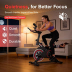 RELIFE Exercise Bike Stationary for Home Indoor,Cycling Bike with Silent Belt Drive for Home Cardio,Brake Pad