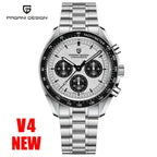 PAGANI DESIGN 1701 Moon Watches 2026 New Woven Strap Luxury Quartz Watch For Men Speed Chronograph AR Sapphire Mirror Wristwatch